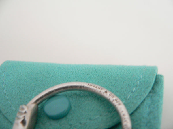 Tiffany & Co Silver Fishing Fish Hook Key Ring Key Chain Keychain Gift Pouch
