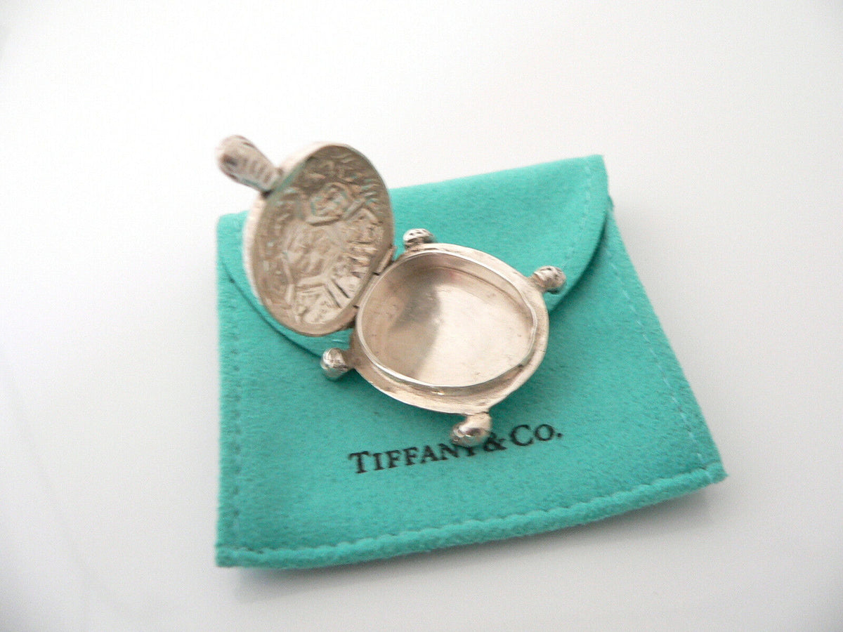 Tiffany & Co RARE Silver Purse Handbag Pill Box Case Container Pendant!