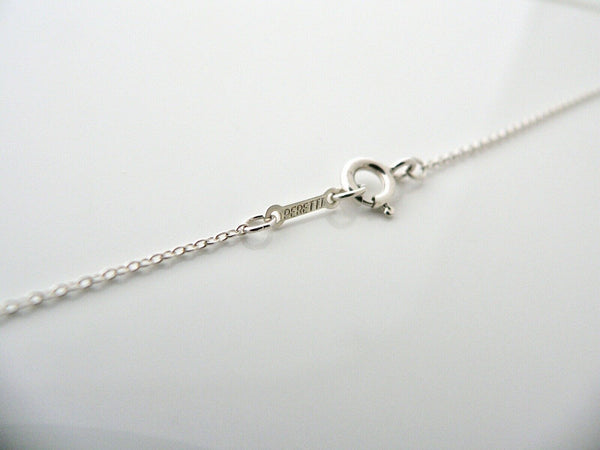 Tiffany & Co Interlocking Ovals Necklace Peretti Pendant Silver Gift Love Knot