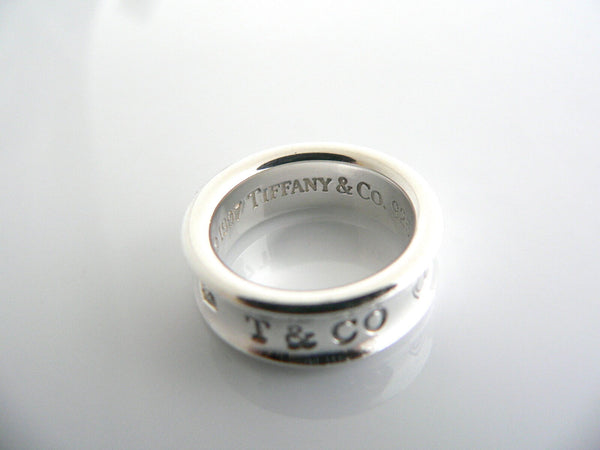 Tiffany & Co 1837 Ring Circle Silver Promise Band Sz 5.25 Gift Love Cool Gift