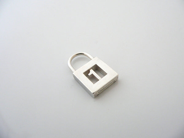 Tiffany & Co Number Charm One Personalized Padlock 4 Necklace Bracelet Pendant
