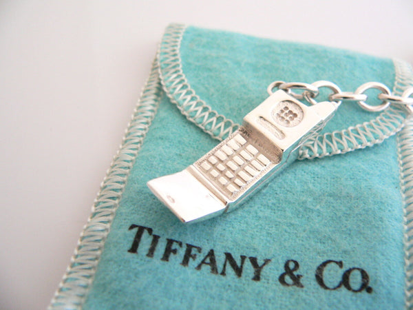Tiffany & Co Cellphone Telephone Cell Phone Keyring Keychain Key Ring Gift Pouch