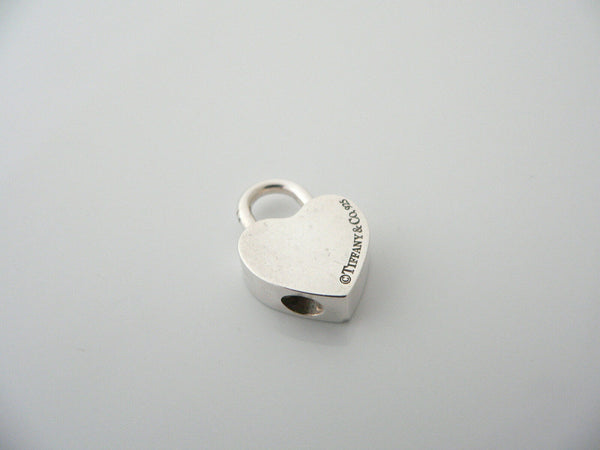 Tiffany & Co Silver It's A Girl Heart Padlock Pendant Charm Gift Love Rare