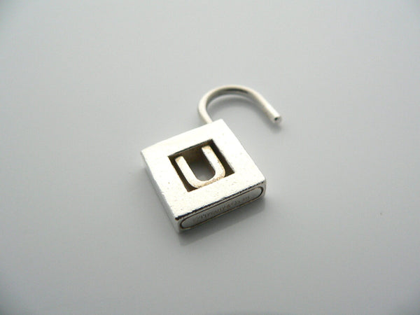 Tiffany & Co Alphabet U Pendant Personalized Padlock Charm 4 Necklace Bracelet