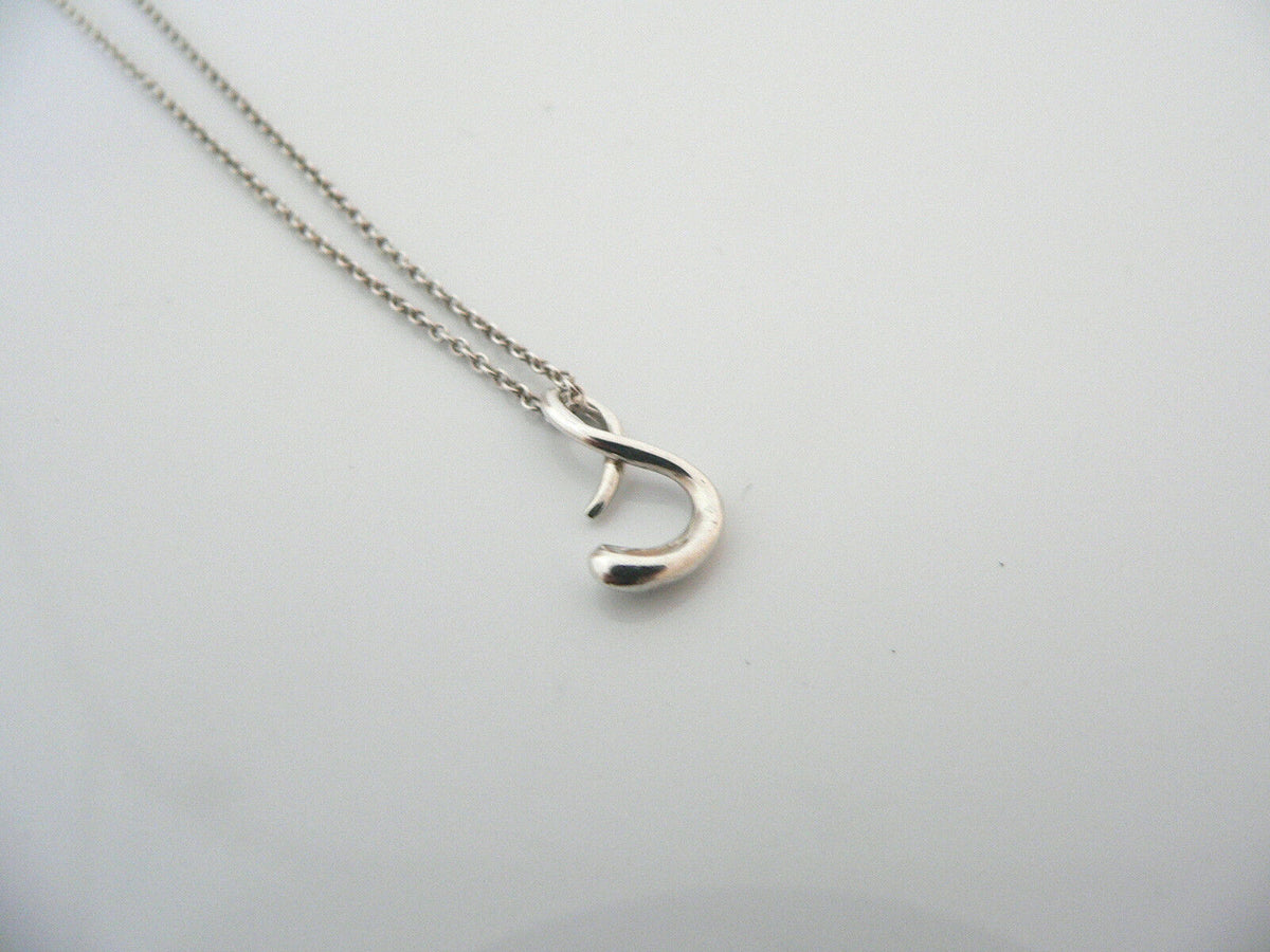 Tiffany Co Silver Peretti Alphabet S Necklace Pendant Chain Personal Gift Love