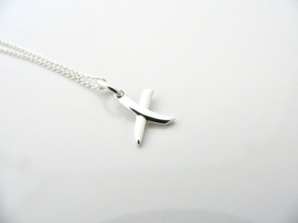 Tiffany & Co Kiss Necklace Pendant Charm Chain T and Co Silver Love Gift 925