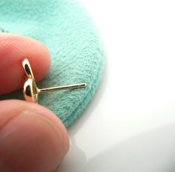 Tiffany & Co Diamonds 18K Gold Flower Earrings Studs Nature Gemstone Gift Pouch