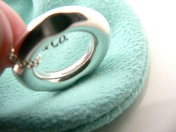 Tiffany & Co Gehry Tube Necklace Pendant Charm Chain Silver Gift Pouch Love Art