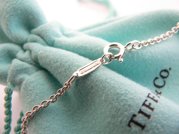 Tiffany & Co Silver Large 1837 Circle Round Necklace Pendant Charm Gift Love