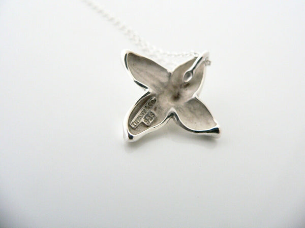 Tiffany & Co Flower Petal Necklace Pendant Charm Gift Love Silver Chain Birthday