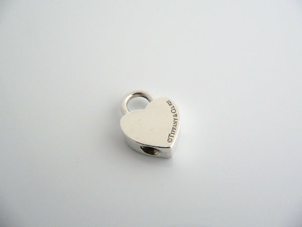 Tiffany & Co Silver SISTER Heart Padlock Pendant Charm 4 Necklace Bracelet Gift