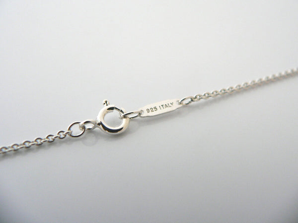 Tiffany Co Silver 1837 Triple Drop Circle Dangle Dangling Pendant Necklace Gift