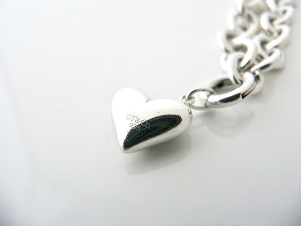 Tiffany & Co Diamond Heart Bracelet Bangle Chain Clasp Gemstone Love Gift Pouch Multi Diamonds
