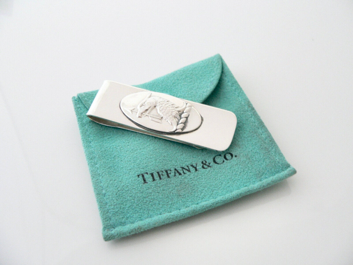 Tiffany Co Eagle Arrow Money Clip Nature Bird Holder Man Office