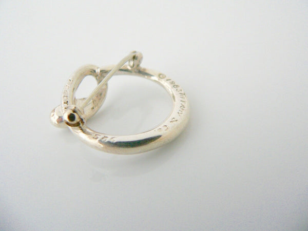 Tiffany & Co Silver Peretti Alphabet O Pin Brooch Rare Personalized Gift Love