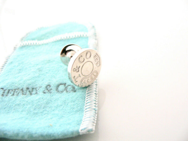 Tiffany & Co 1837 Cufflinks Cuff Links Silver Pouch Man Husband Gift Classic