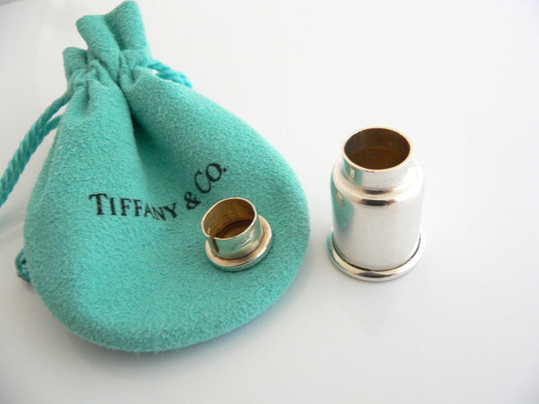 Tiffany & Co Milk Can Pill Box Case Trinket Container Silver Love Gift Pouch Art