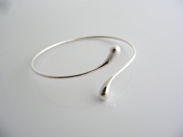 Tiffany & Co Silver Teardrop Bangle Bracelet Gift Love Peretti Tear