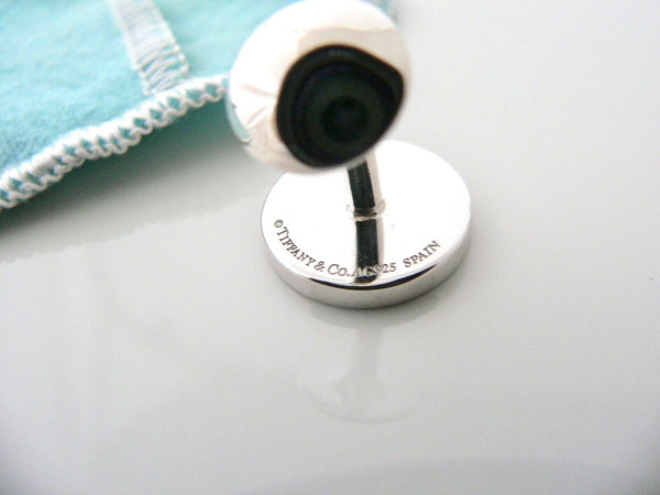 Tiffany & Co 1837 Cufflinks Cuff Links Silver Pouch Man Husband Gift Classic