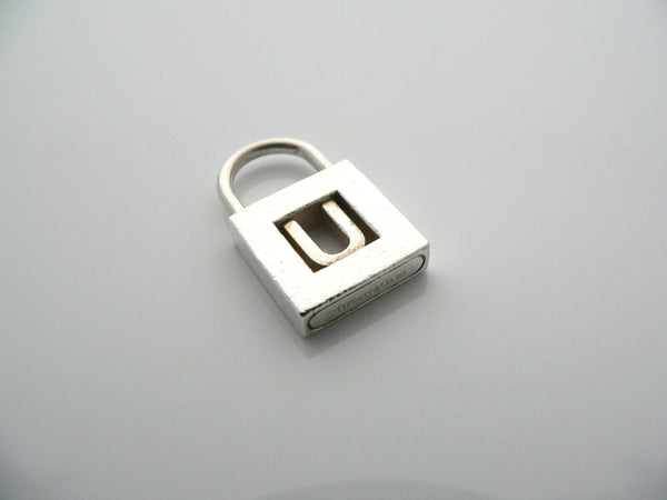 Tiffany & Co Alphabet U Pendant Personalized Padlock Charm 4 Necklace Bracelet