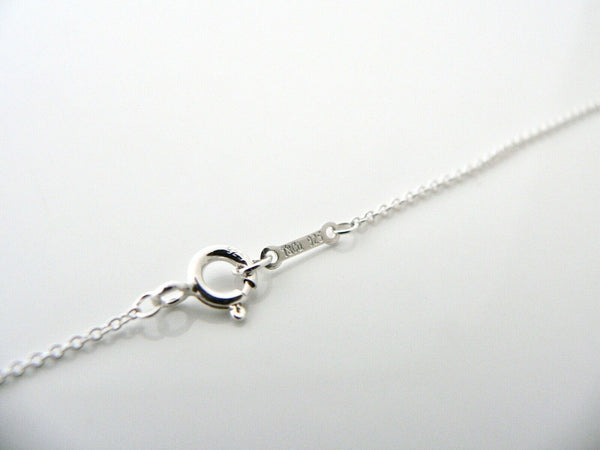 Tiffany & Co Zellige Necklace Pendant Charm Chain Sterling Silver Love Gift T&Co