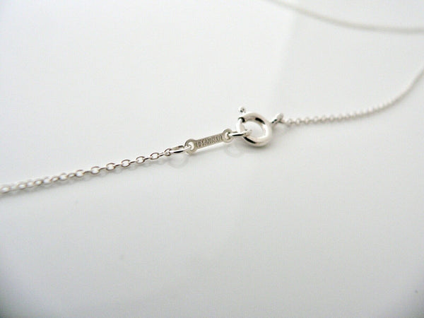 Tiffany & Co Interlocking Ovals Necklace Peretti Pendant Silver Gift Love Knot