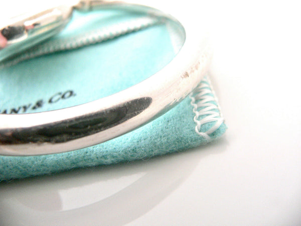 Tiffany & Co Silver Birth Date Baby Rattle Teether Rare Gift Pouch Love Heirloom