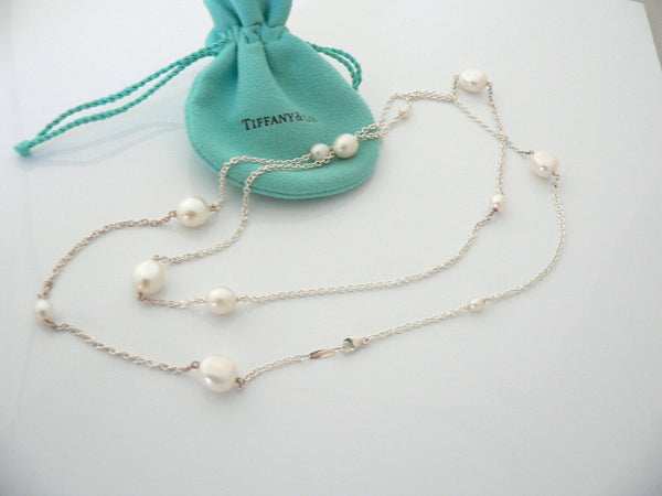 Tiffany & Co Pearl Necklace Peretti Pearls by the Yard Pendant 36 Inch Love Gift