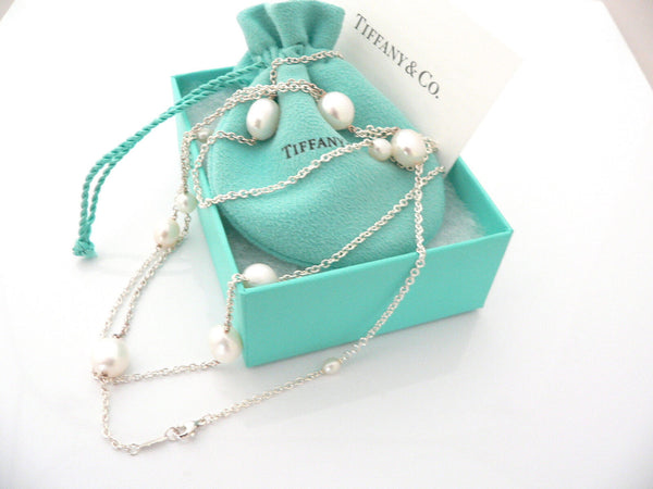 Tiffany & Co Pearl Necklace Peretti Pearls by the Yard Pendant 36 Inch Love Gift