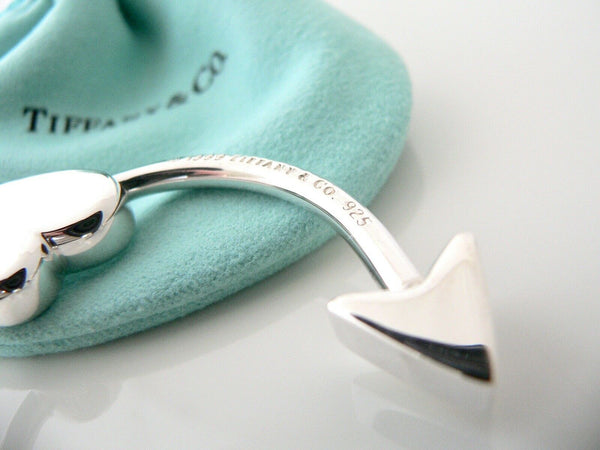 Tiffany & Co Heart Key Ring Arrow Be Mine Keyring Silver Keychain Gift Love Art Valentines Christmas Birthday Gift for Her