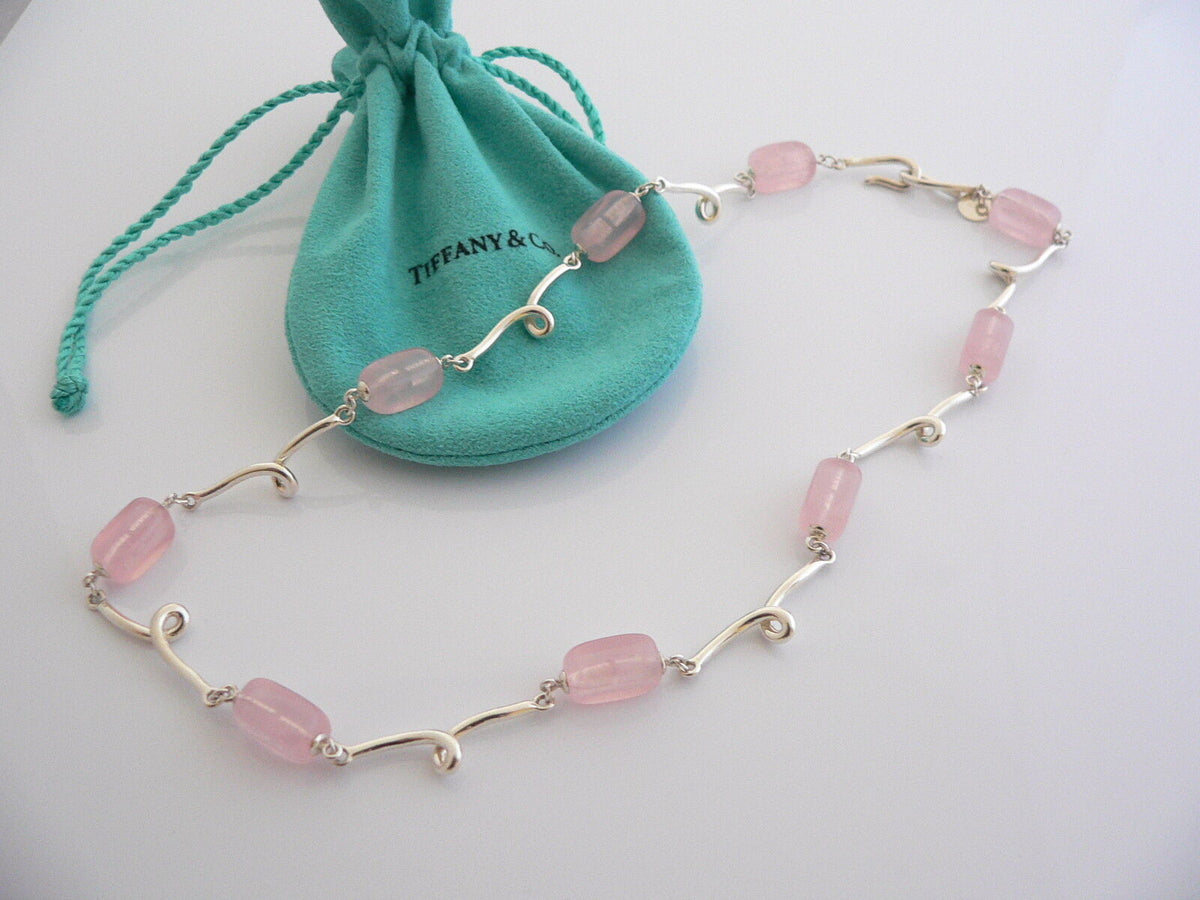 Pink tiffany and co necklace hotsell