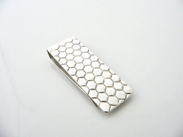 Tiffany & Co Honey Comb Honeycomb Money Clip Classic Cool Silver Love Man Gift