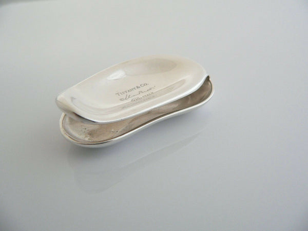 Tiffany & Co Silver Peretti Bean Money Clip Holder Engravable Gift Love
