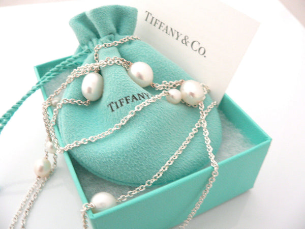 Tiffany & Co Pearl Necklace Peretti Pearls by the Yard Pendant 36 Inch Love Gift