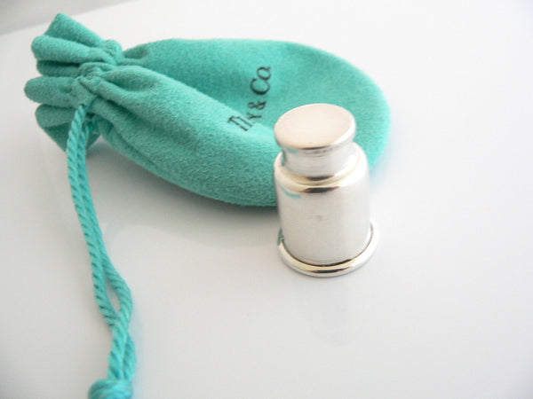 Tiffany & Co Milk Can Pill Box Case Trinket Container Silver Love Gift Pouch Art