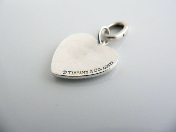 Tiffany & Co Silver Love Heart Bead Charm Clasp 4 Necklace Bracelet Gift Love