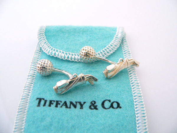Tiffany & Co Golf Cufflinks Bag Golf Ball Cuff Link Cufflink Gift Pouch Man Love