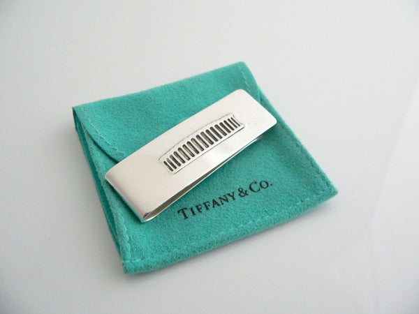 Tiffany & Co Silver Coliseum Italy Trip Anniversary Money Clip Holder Gift for Him Man Jewelry 925 Pouch Love
