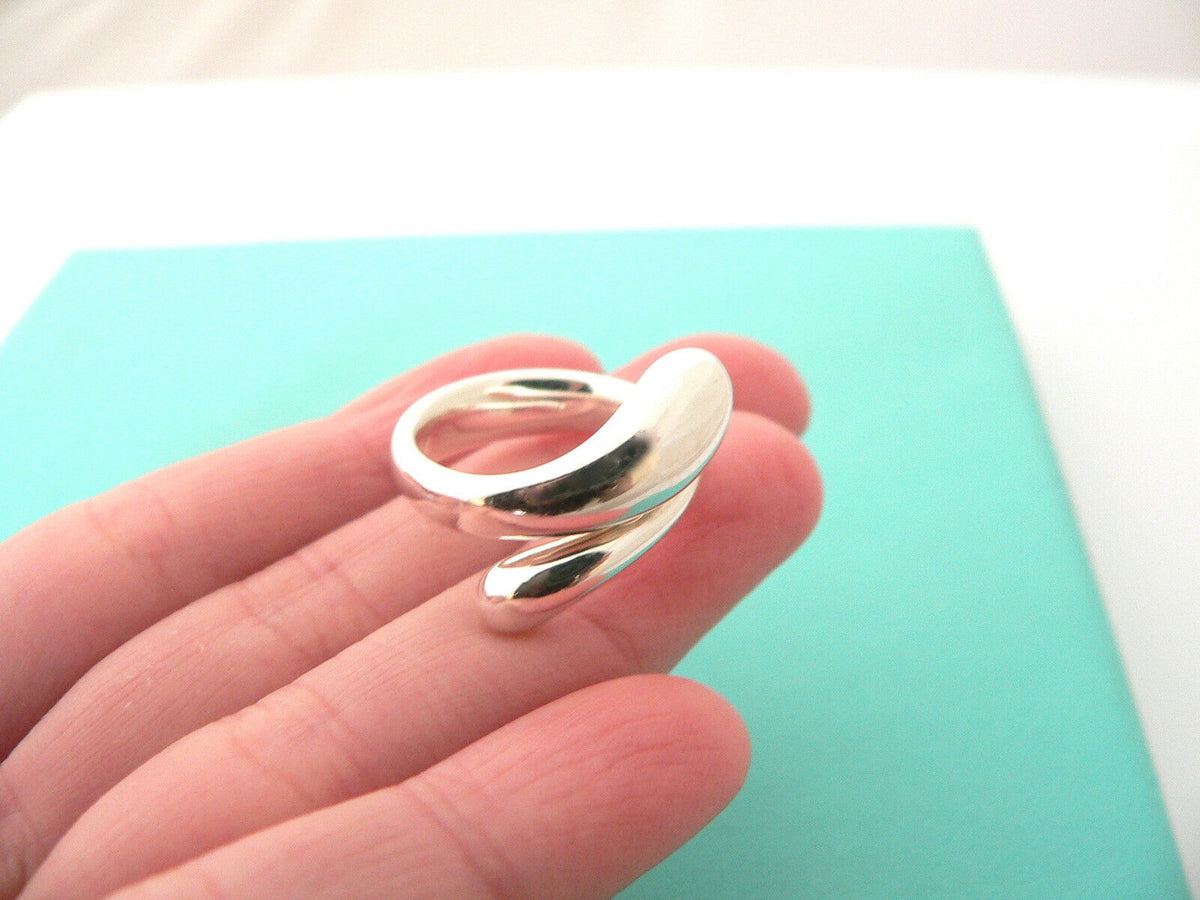 VINTAGE TIFFANY&Co./ティファニー】Double open teardrop ring