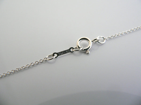 Tiffany & Co Silver Gold Jolie Bead Flower Necklace Pendant Charm Gift 17 Inches