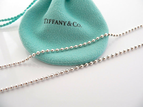 Tiffany & Co Silver 18K Gold Heart Key Necklace Pendant 20 Inch Gift Pouch Love