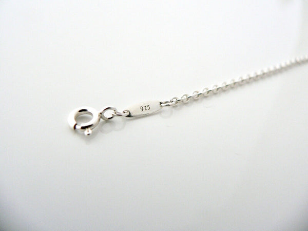 Tiffany & Co Silver Open Heart Bracelet Bangle 6.75 In Chain Gift Love Child Kid
