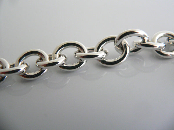 Tiffany & Co Silver 1837 Toggle Bracelet Bangle 8 Inch Chain Gift Love Statement
