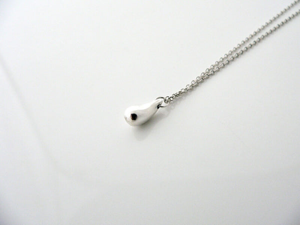 Tiffany & Co Peretti Mini Teardrop Necklace Pendant Charm Gift Love Silver