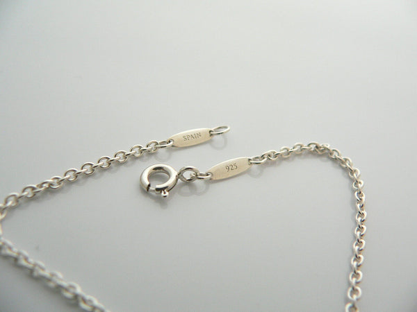 Tiffany & Co Silver Peretti Disc Circle Dangling Dangle Bracelet Bangle 7.25 Inch