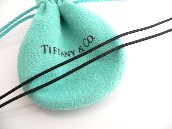Tiffany & Co Peretti Silver Star Necklace Pendant Charm 18 Inch Silk Cord Gift
