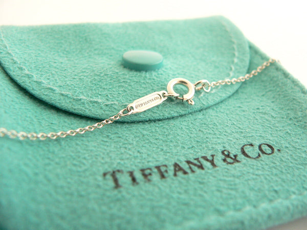 Tiffany & Co Silver Heart Necklace Pendant Charm Chain Gift Pouch Love