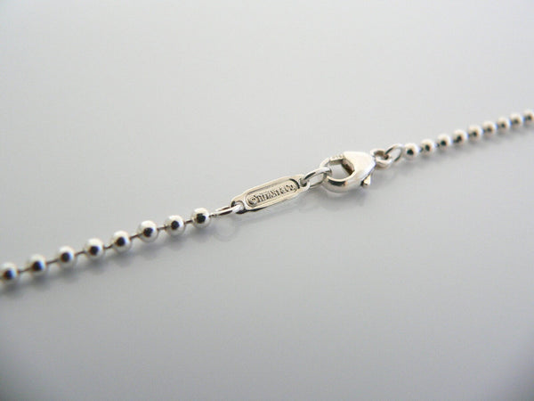 Tiffany & Co Silver Atlas Bar Dangling Dangle Necklace Pendant Chain Gift 20 In