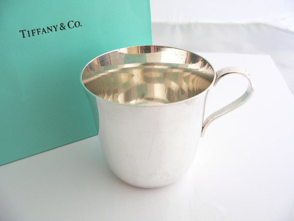 Tiffany & Co Baby Cup Sterling Baby Shower Christening Hierloom Gift Bag Present