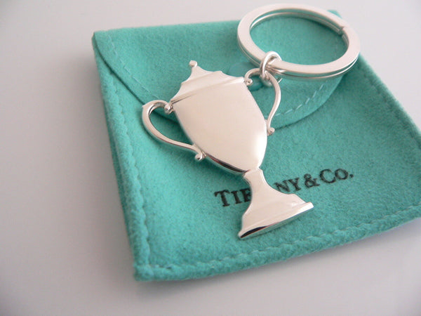 Tiffany & Co Silver Trophy Key Ring Key Chain Keychain Winner Award Gift Love